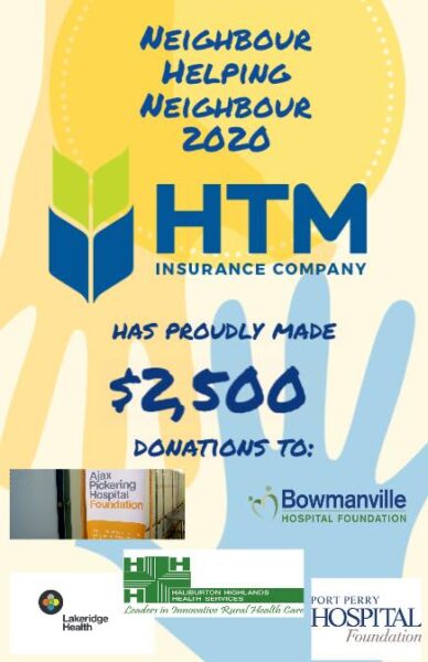 HTM Insurance Company has proudly made a $2,500 donation to each hospital in Durham