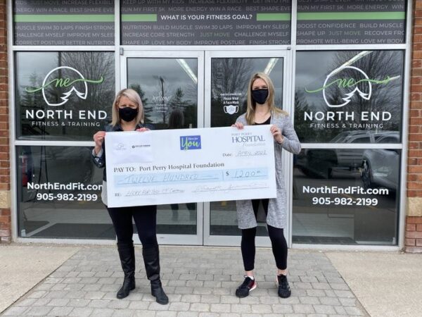 North End Fitness & Training cheque presentation