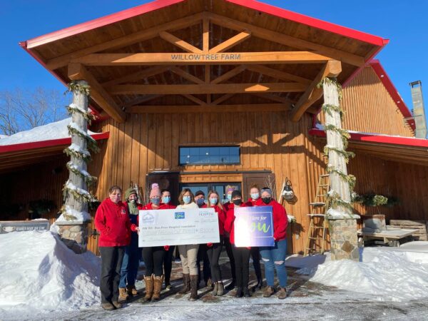 Willow Tree Farm cheque presentation