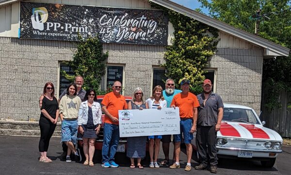 Roar by the Shore Cheque presentation