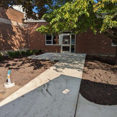 Waiting for sod and lights