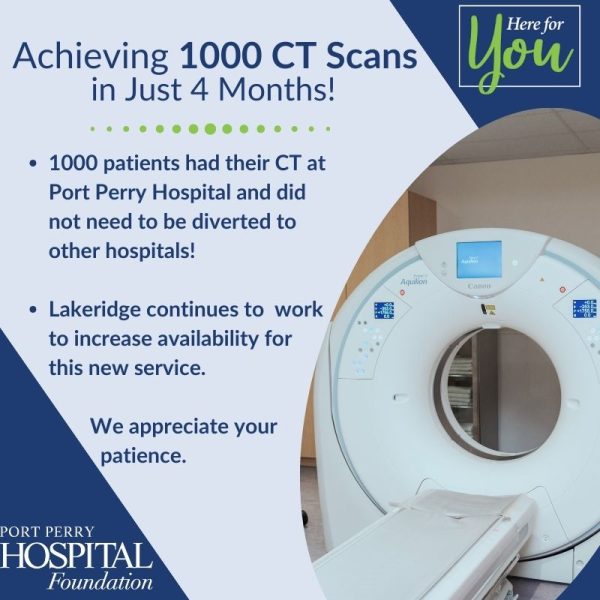 1000 CT Scans in the first 4 months